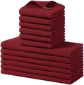 Homaxy 12 Pack 100% Cotton Kitchen Towels and Dishcloths Set by Homaxy