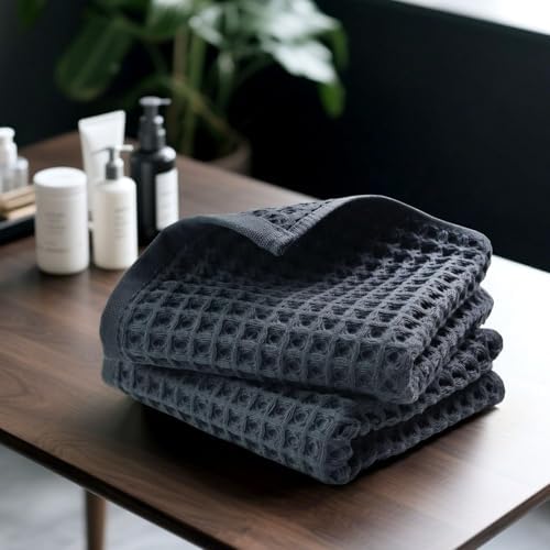 Jacquotha Waffle Hand Towels for Bathroom 2-Piece - Image 2