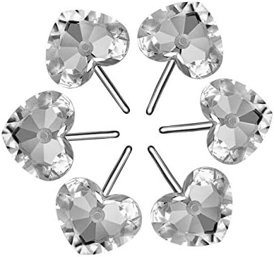 HBlife 12 Pcs Acrylic Decorative Rolling Diamond Shower Curtain Hooks Rust - Image 4