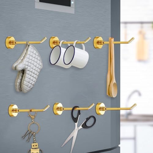 XIHIRCD 6pcs Magnetic Hooks, 1.7lb 3 Inch Long Cruise Cabins Hooks - Image 5