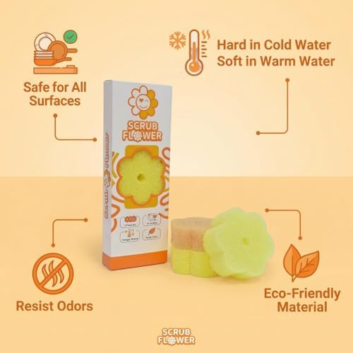 Scrub Flower Temperature Sensitive Sponges - Image 5