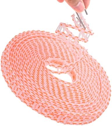 uxcell Windproof Clothesline, 5M 16.4ft Plastic Non-Slip Clothes Drying Rope - Image 3