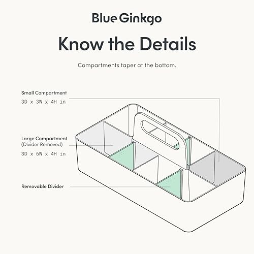 BLUE GINKGO Stackable Organizer Caddy, Made in Korea - Image 4