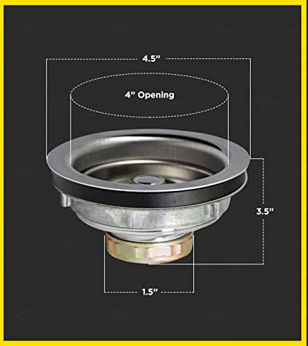 Everflow 7516 Kitchen Sink Stainless Steel Drain Assembly - Image 5