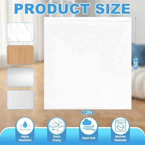 Washcloths Set, 12x12 Inch - Image 2
