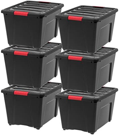 IRIS USA 6-Pack 54 Quart Storage Bins by IRISUSA