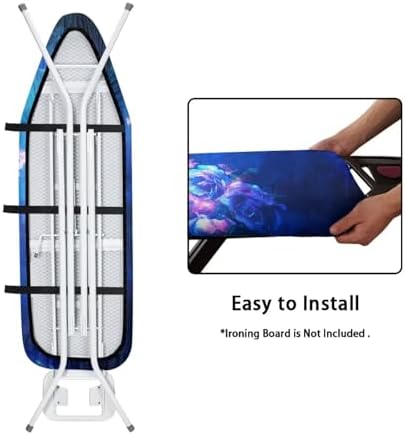 Blue Bling Butterfly Ironing Board Cover - Image 4