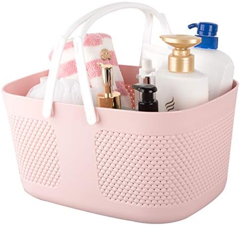 rejomiik Portable Plastic Shower Caddy Basket Organizer by rejomiik