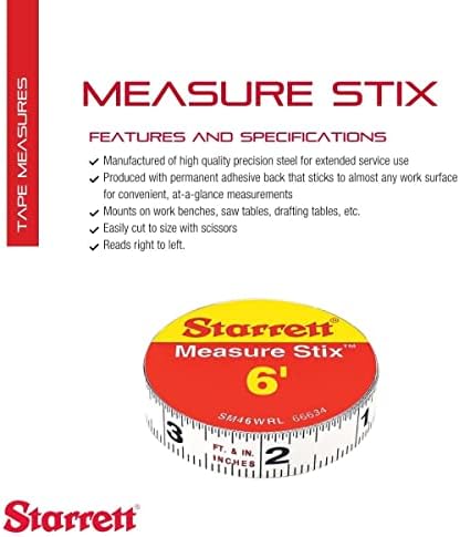 Starrett Tape Measure Stix, 1/2" x 72", S1 Style - Image 2