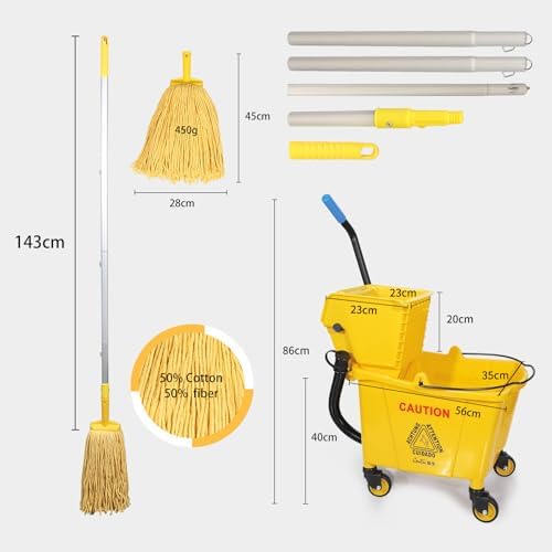 35-Qt Commercial Mop Bucket - Image 2