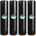 Black Stretch Wrap Film, Shrink Wrap 18in x 1500ft 4 Pack, Heavy Duty Privacy by YXX-TECH