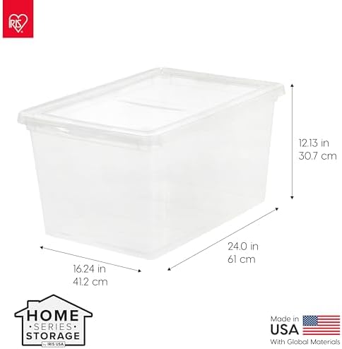 IRIS USA 6-Pack 58 Qt Storage Bins - Image 2