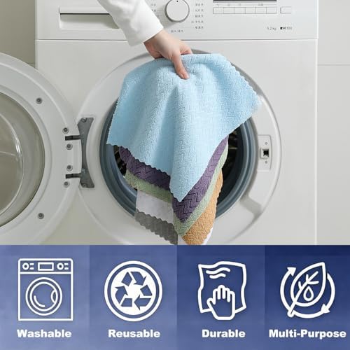 80 Pack Microfiber Cleaning Cloth Roll Reusable Paper Towels 12"x12" Tear Away - Image 5