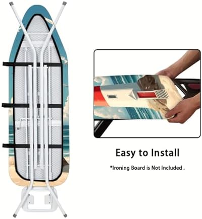 Nuxovilar Lighthouse Seagulls Ironing Board Cover 15x54 Polyester - Image 5
