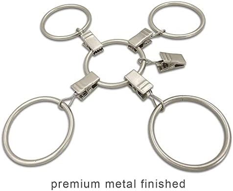 LLPJS 60 Pack Metal Curtain Rings - Image 4