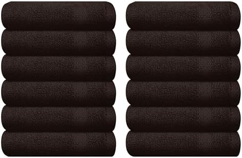 GLAMBURG Ultra Soft 12-piece Washcloths Set 13x13-100% Ringspun Cotton by GLAMBURG