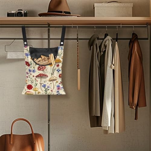 Mushroom Clothespin Bag with Hanging Hook - Image 5