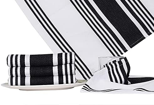 Urban Villa Kitchen Towels Cotton Dish Towels 20”x30” Black - Image 6