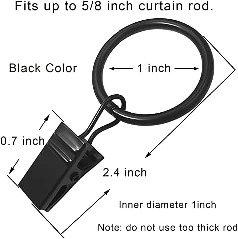 132 Pack Metal Curtain Rings - Image 2