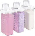 Sandmovie 3 Packs Laundry Detergent Dispenser, 78 Oz Clear Plastic Laundry Soap by Sandmovie