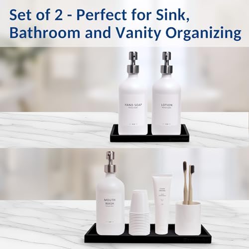 Spacewiser Countertop & Vanity Silicone Tray – 2 PC Set - Image 4