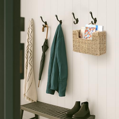 Handwoven Seagrass Wall Magazine Holder - Image 2