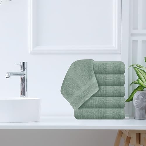 GLAMBURG Ultra Soft 12-Piece Washcloths Set 13x13-100% Ringspun Cotton - Image 4