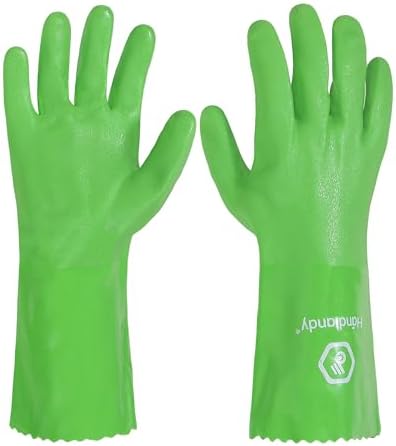 HANDLANDY Chemical Gloves, Heavy Duty Cleaning Gloves by HANDLANDY