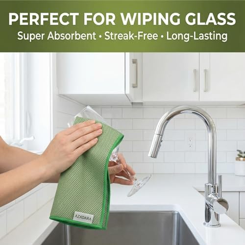 2-in-1 Scrub & Wipe Microfiber Cleaning Cloths, 6 Pack - Image 2