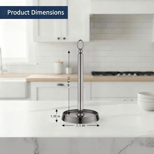 KASUNTO Paper Towel Holder Countertop Standing Paper Roll Holder, Paper Towel - Image 4