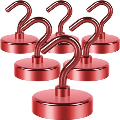 Neosmuk Magnetic Hooks for Cruise Cabins, 85lb+ Heavy Duty, 6 Pack by Neosmuk
