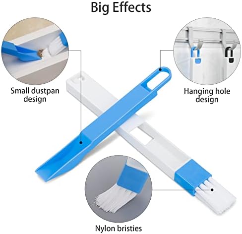 Window Track Cleaning Brush Set, 5 Pack Crevice Cleaning Tools - Image 4
