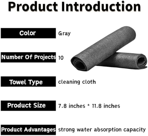 10PCS Magic Clean Cloth, Cleaning Cloth Reusable, Absorbent Magic Cleaning - Image 7