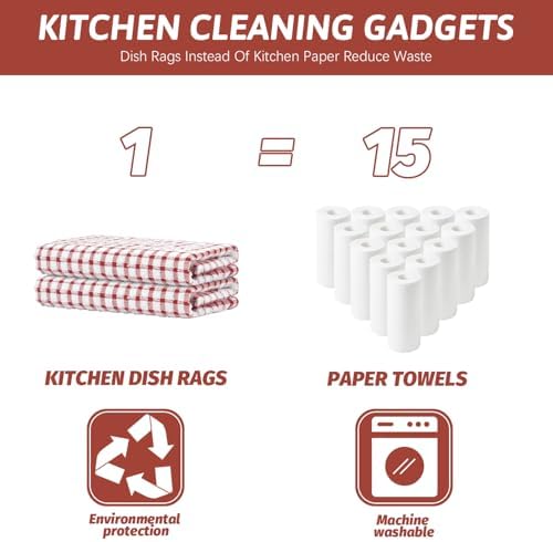 Nialnant 8 Pack Kitchen Towels, Dish Towels - Image 6