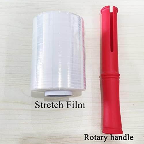 QILIMA Mini Clear Industrial Stretch Wrap Film, 80 Gauge Thick Cling Plastic - Image 4