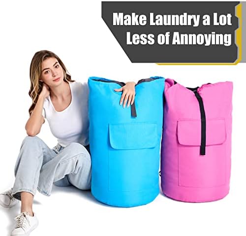 Backpack Laundry Bag, 115L Heavy Duty Extra Large College Laundry Backpack - Image 5