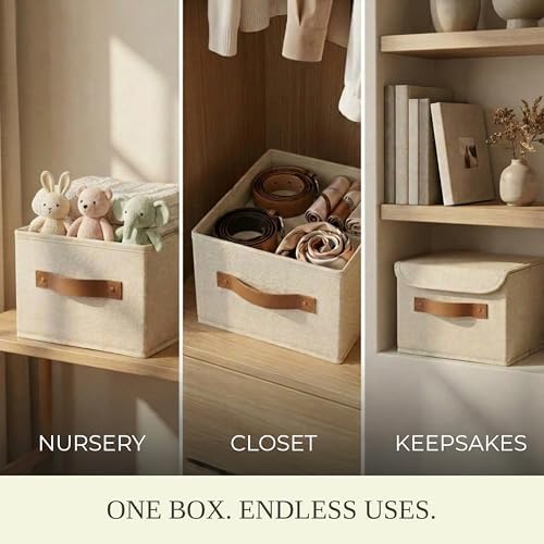 Decorative Linen Storage Boxes - Image 5