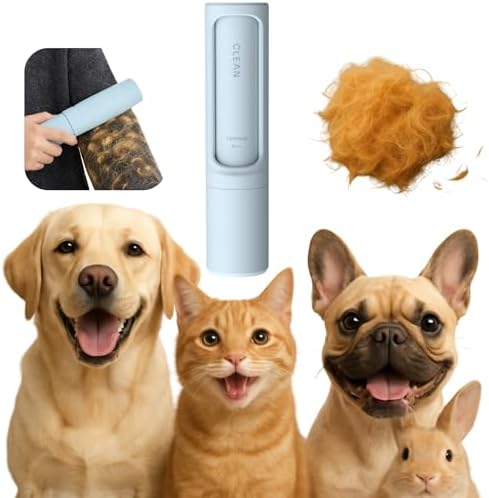 Reusable Lint Brushes for Pet Hair on Clothes & Soft Fabrics, Compact by Unknown
