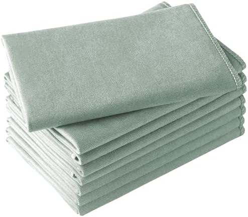 Microfiber Glass Cleaning Cloth 8 Pack, 16 Inch x 12 Inch, Lint Free Quickly by Vnoss