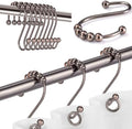Silkfly Stainless Steel Shower Curtain Hooks, Rust Resistant Glide Hooks by Silkfly