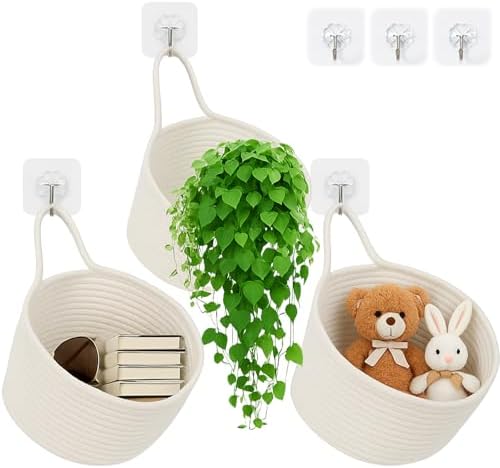 ShellKingdom Hanging Baskets, Boho Pouchs Bag Organizers by ShellKingdom