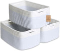 NaturalCozy 13.5”x8.5”x5.5” Rectangle Storage Baskets by NaturalCozy