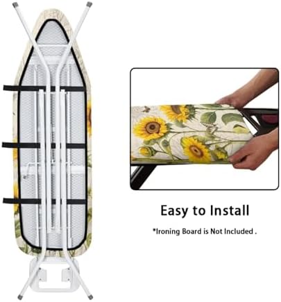 Sunflower Ironing Board Pad, Butterfly Ironing Board Cover 15" x 54" Scorch - Image 5