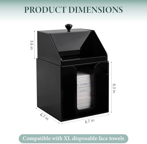 Anyoifax Disposable Facial Towels Storage Double Layer Acrylic Box - Image 6