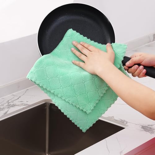 Homaxy Super Soft 16 Pack Coral Velvet Dish Cloths - Image 4