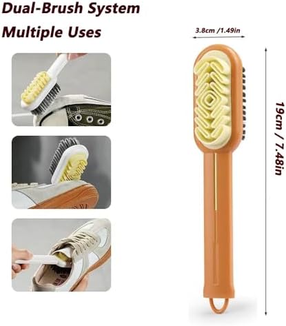 2-in-1 Suede Brush & Eraser for Shoes – Orange - Image 4