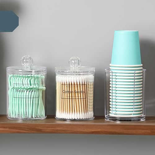 4 Pcs Acrylic Qtip Holder Dispenser - Image 6