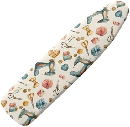Sewing Machine Ironing Board Cover, Stain Resistant Needle and Thread Button by Daulesho