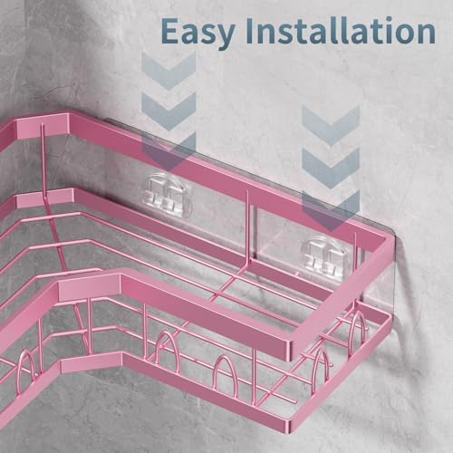 Corner Shower Caddy 3 Pack, Wall Mounted Stainless Steel Bathroom Organizer - Image 6