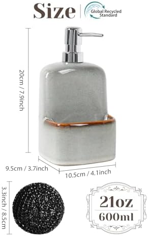 INGOFIN Ceramic Dish Soap Dispenser - Image 2